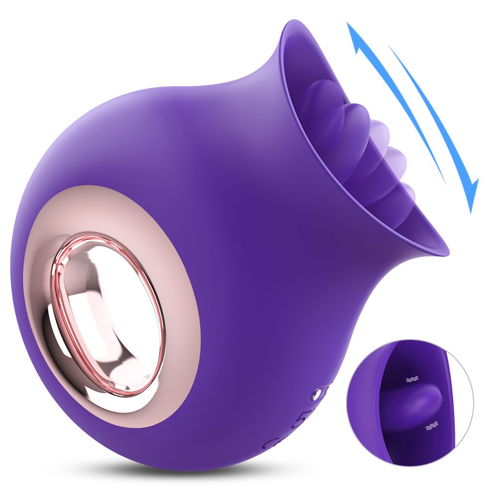 snail tongue vibrator oral licking clitor sucking and licking vibrator sex toy Female（purple）