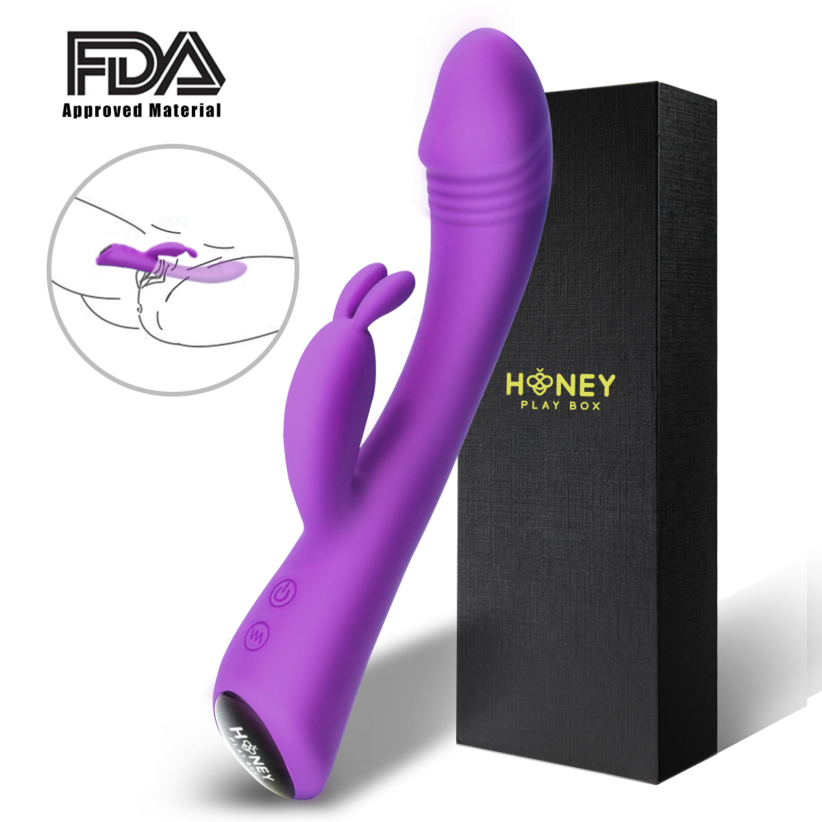 Hot Sale Products 9 Vibration Modes Vagina Penis Dildo Massage Adult Sex Toy Women Rabbit Vibrator