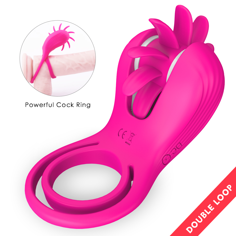 Magic Tongue Vibrator Ring Female Universal Vibration Shocking Eggs