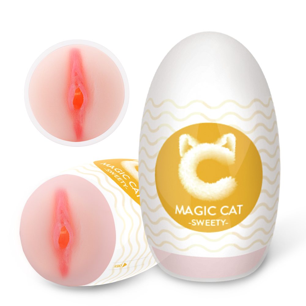 Magic Cat Portable Artificial Vagina Sex Toys Realistic Silicone Pocket Pussy Toy For Men Masturbation【SWEETY】